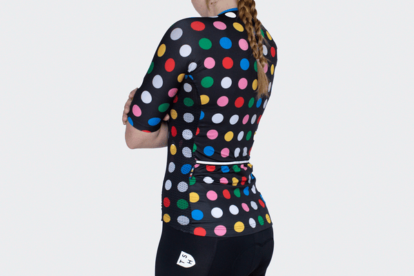 Women's Black Polka Dot Jersey (Medium Only)