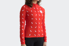 Women's Red Sprinkles Long Sleeve Jersey
