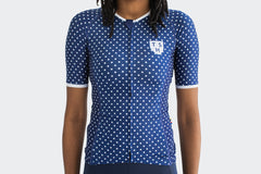Women's Navy Polka Dot Jersey