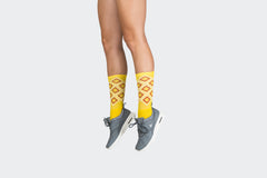Yellow Argyle Socks