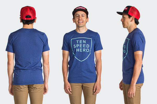 Tenspeed Hero Blue Shield Shirt