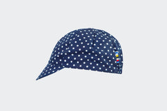 Navy Polka Dot Cap