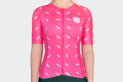 Women's Neon Pink Sprinkles Jersey