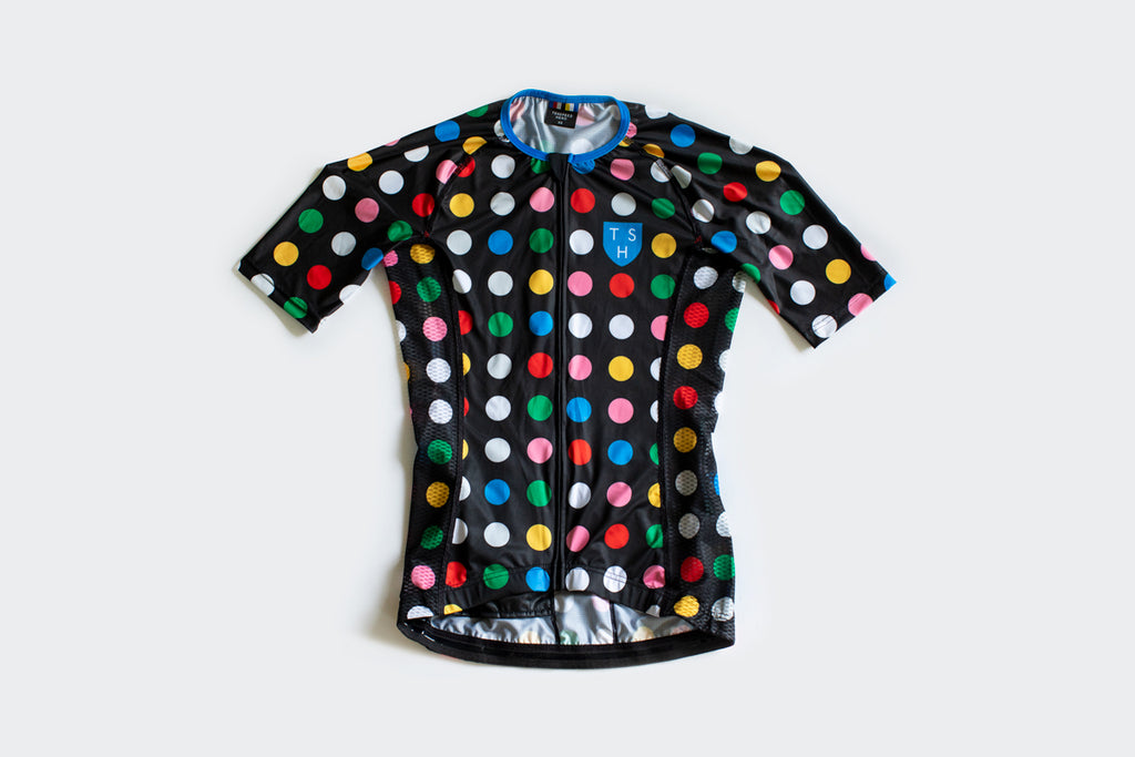 Men's Black Polka Dot Jersey — Tenspeed Hero
