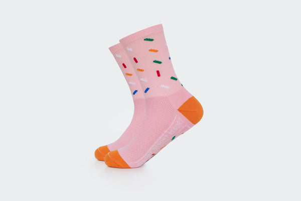 Pink Sprinkles Ribbed Socks