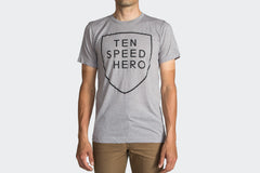 Tenspeed Hero Grey Shield T-Shirt