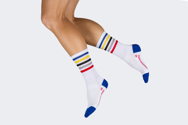 White TSH Club Color Socks