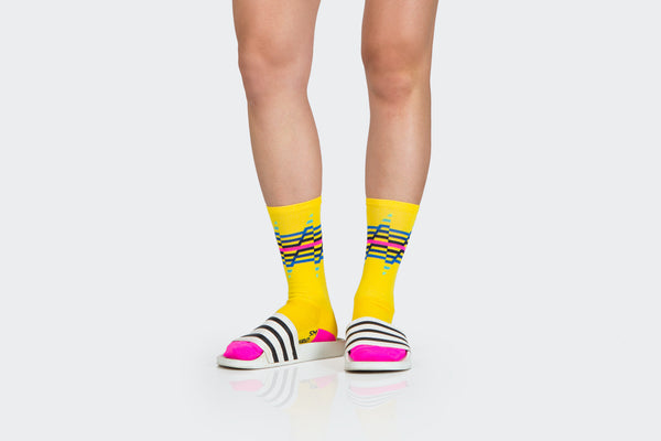 You Are My Disco Socks - Yellow
